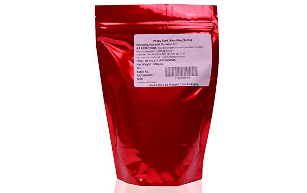 R R Agro Foods Poppy Seed (Khas Khas/Posta)    Pack  500 grams